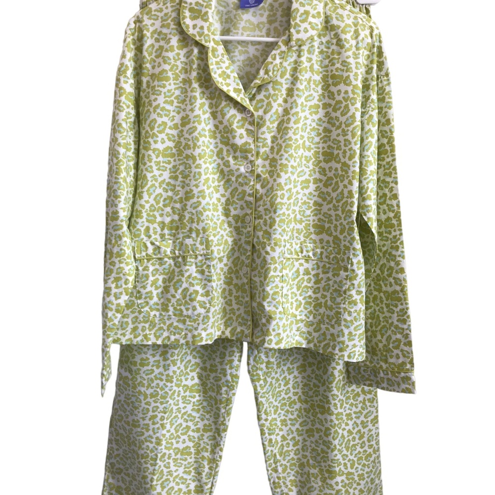 Pine Cone Hill Womens Luxury Cotton LS 2 Piece Sleep Set. Size L